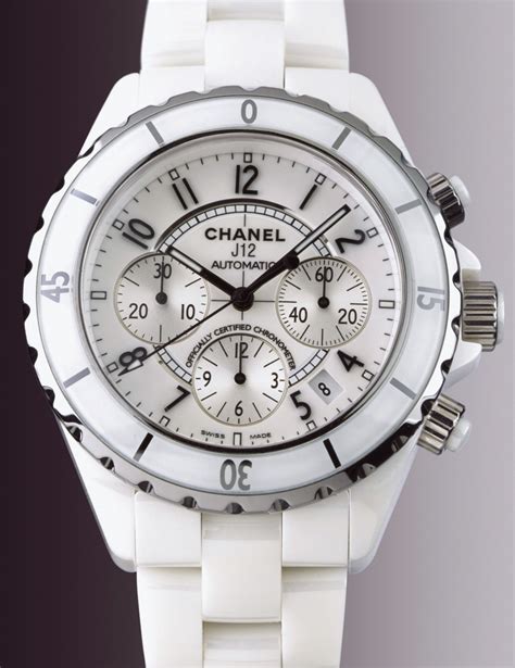 chanel knock off white watch|chanel j12 automatic watch.